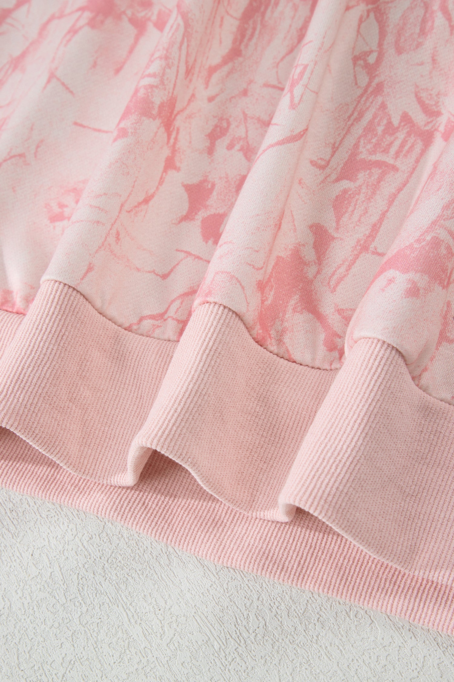 Pink Camo Mock Neck Baggy Sweatshirt