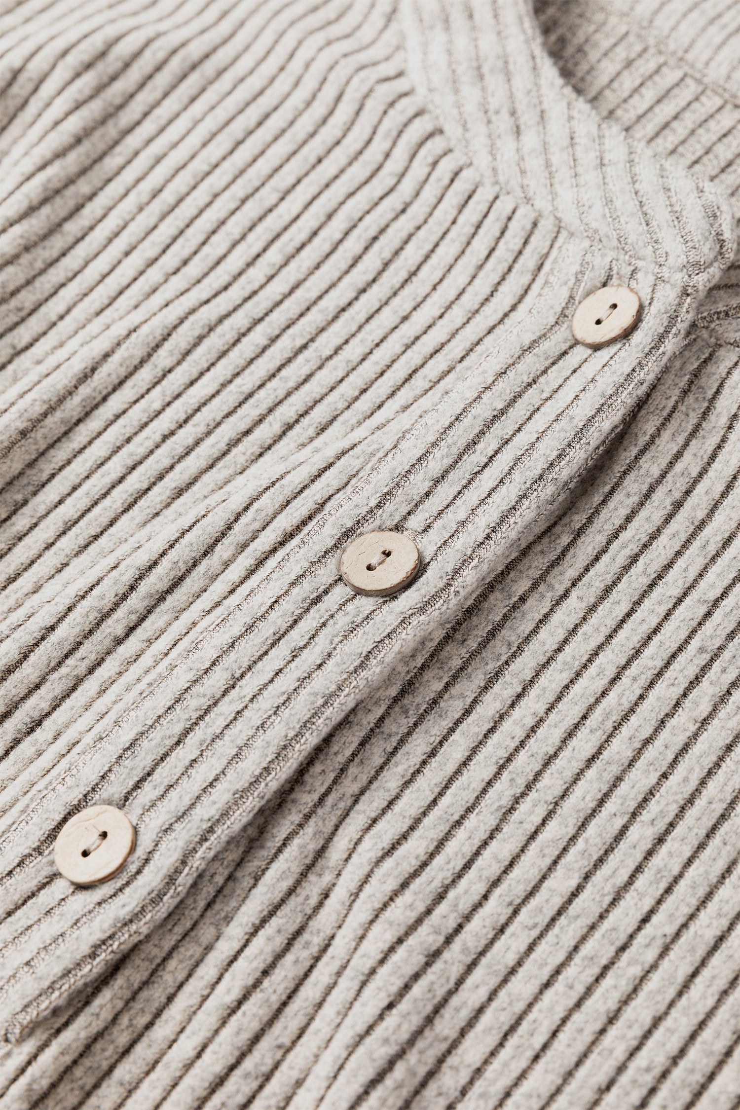 Simply Taupe Plus Size Ribbed Knit Kangaroo Pocket Henley Long Sleeve Top