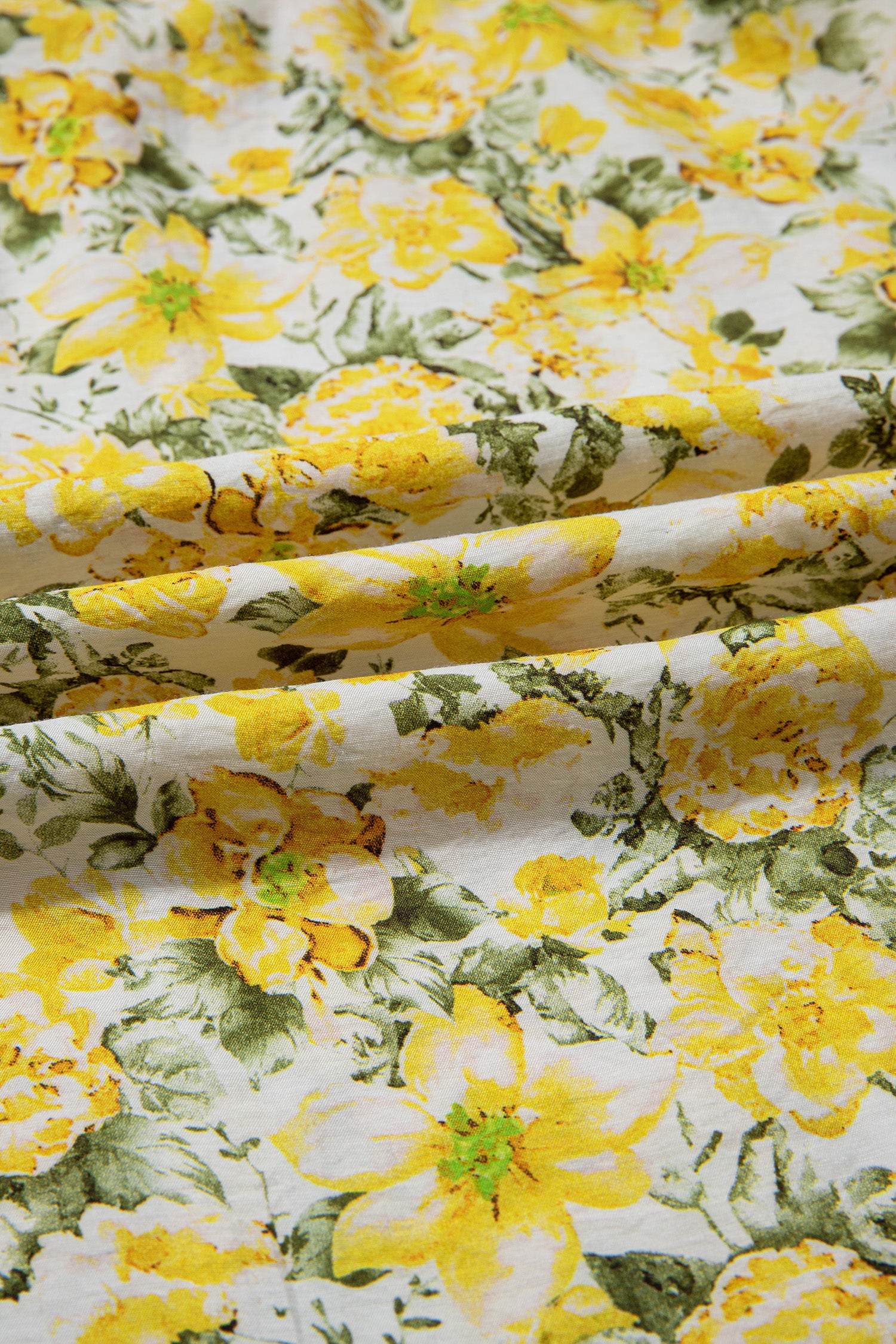 Banana Cream Floral Lace Tied Strap Empire Waist Maxi Dress