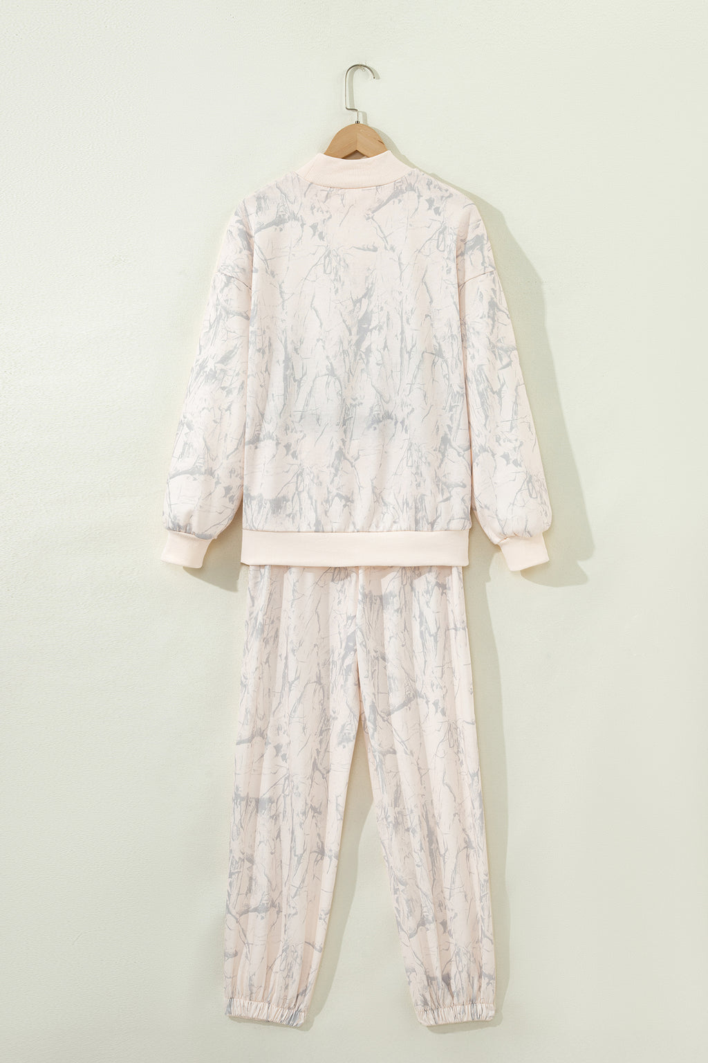 Khaki Camo Print Jogger Pants Set