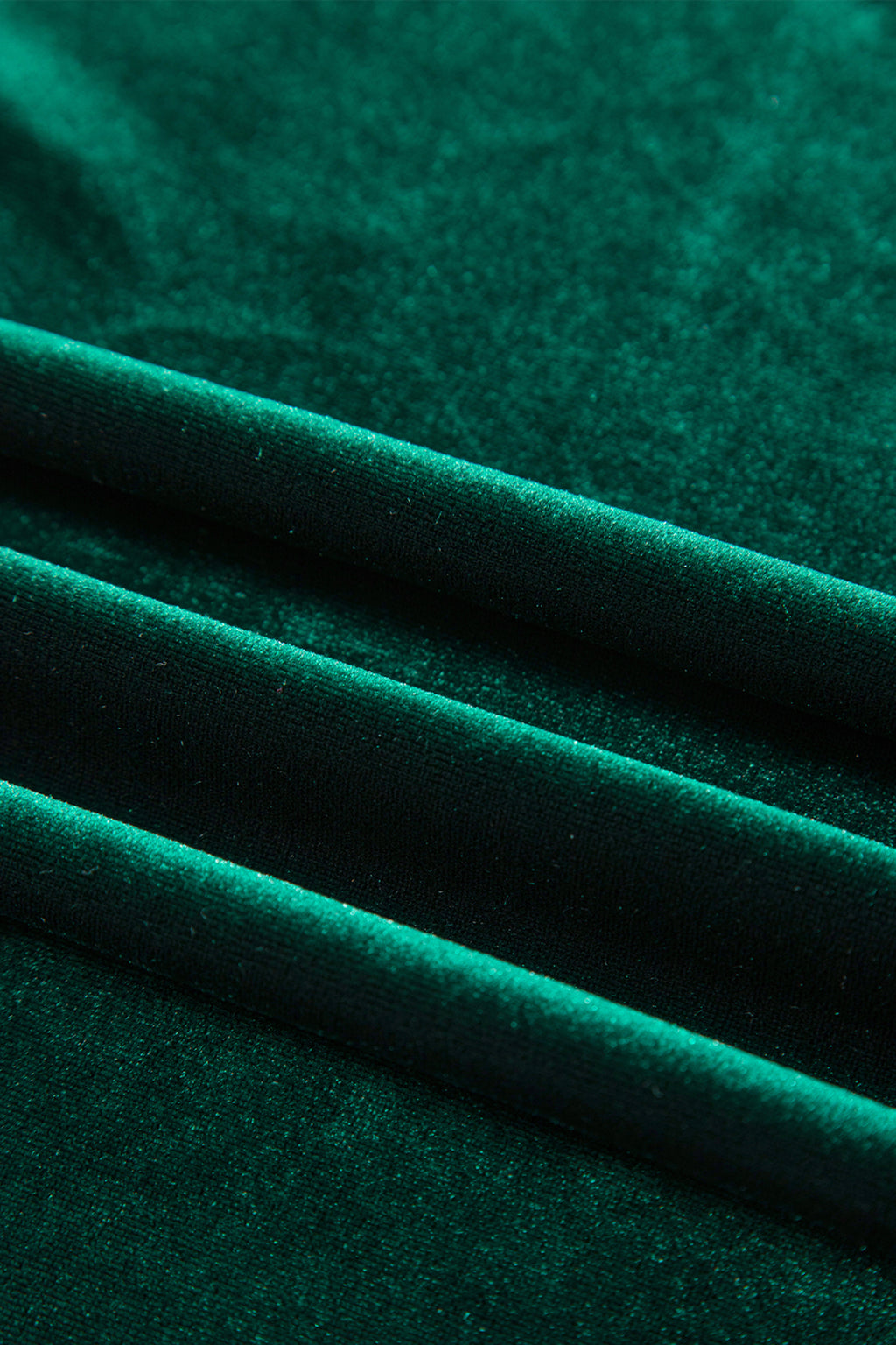 Red Dahlia Asymmetric Button Keyhole Neck Long Sleeve Velvet Blouse