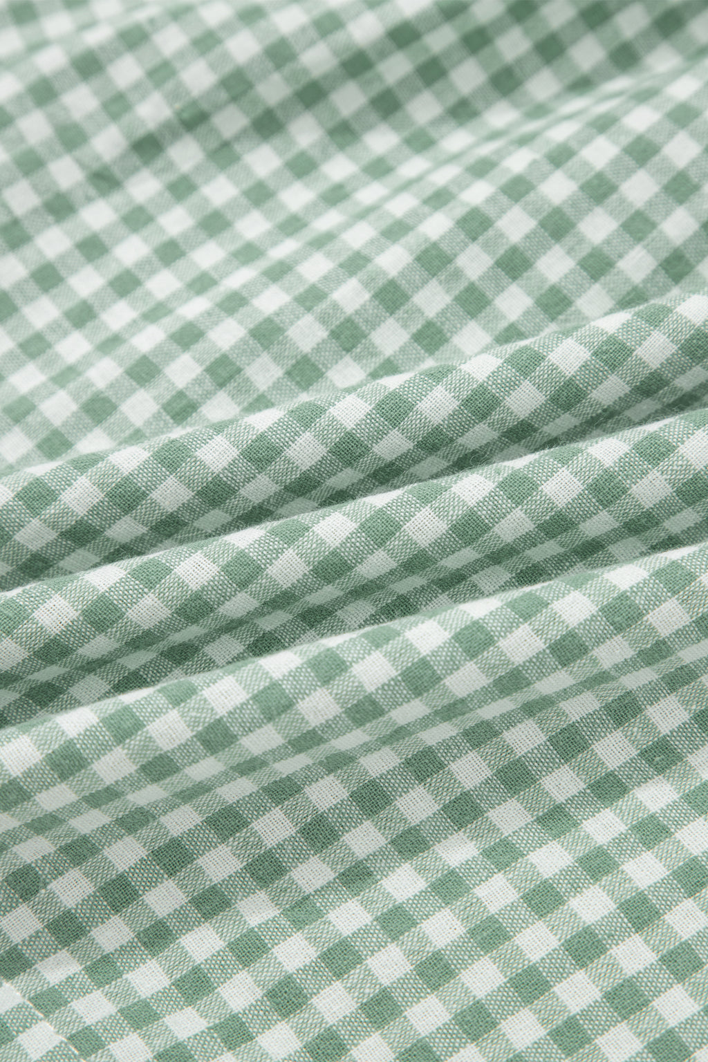 Green Contrast Trim Plaid Print Plus Size Shorts