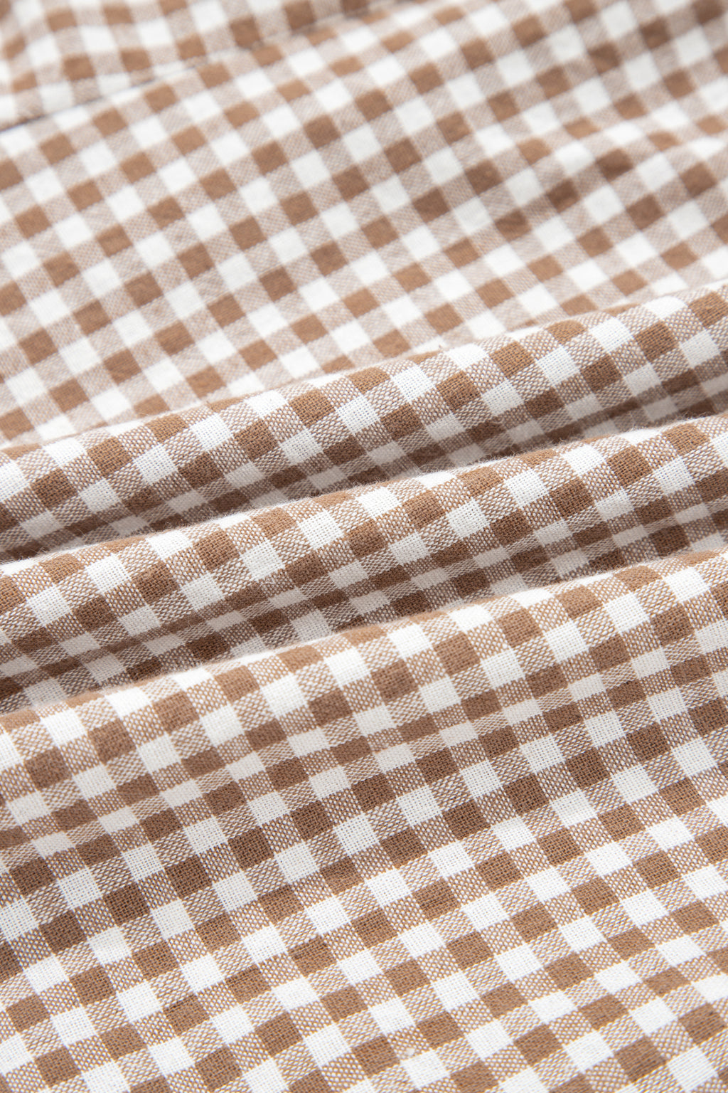 Green Contrast Trim Plaid Print Plus Size Shorts