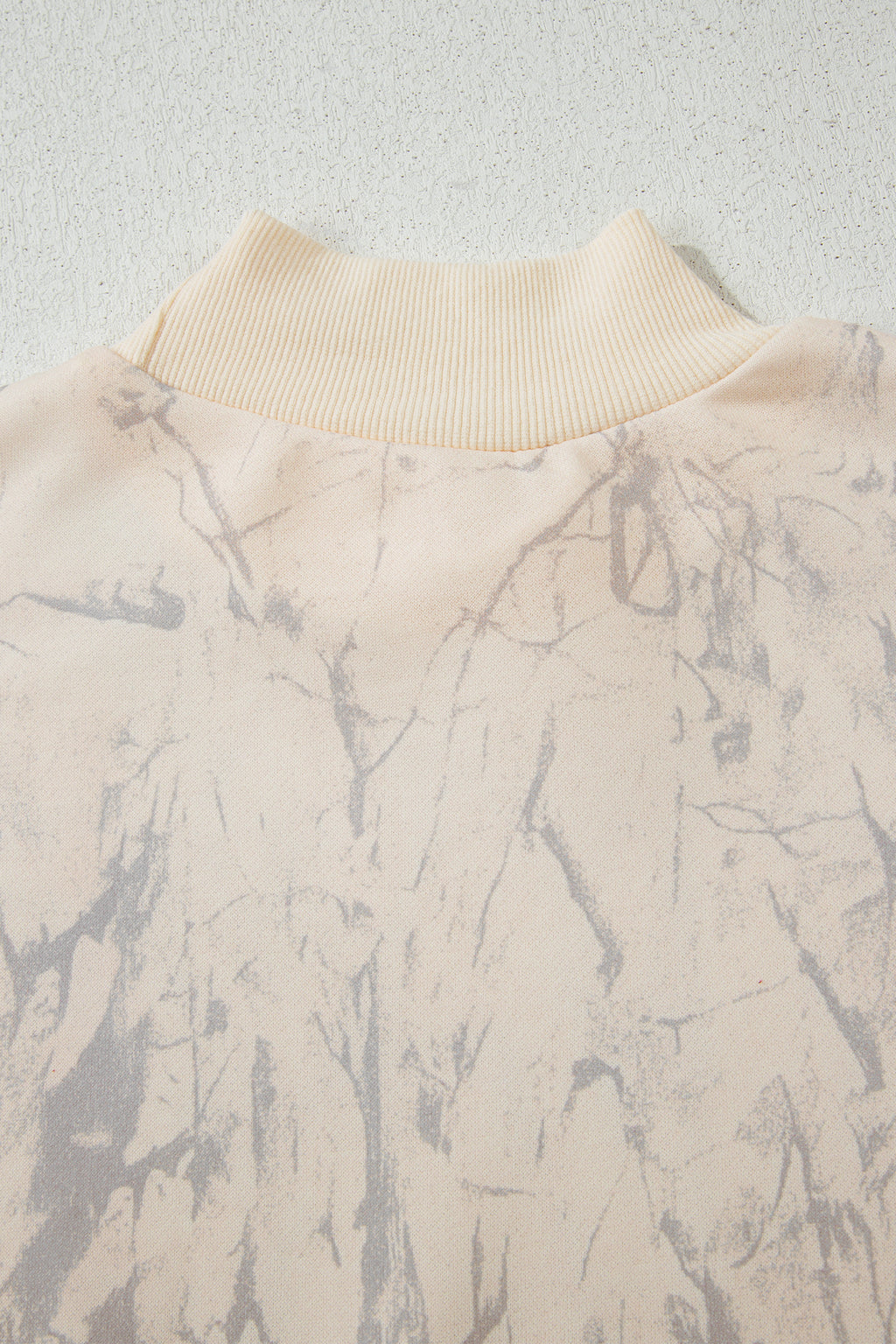 Pink Camo Mock Neck Baggy Sweatshirt
