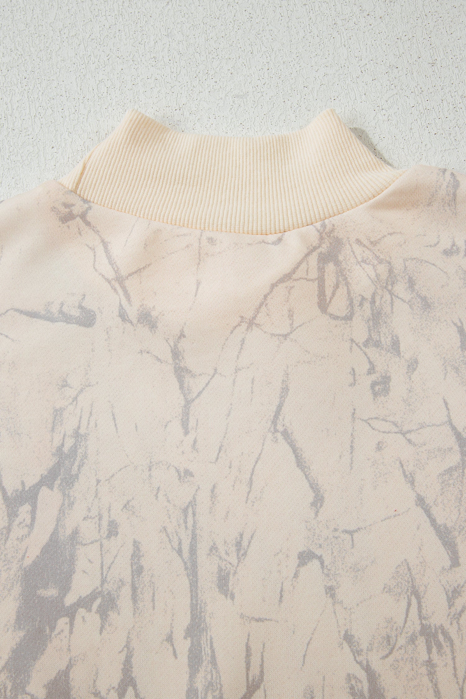 Pink Camo Mock Neck Baggy Sweatshirt