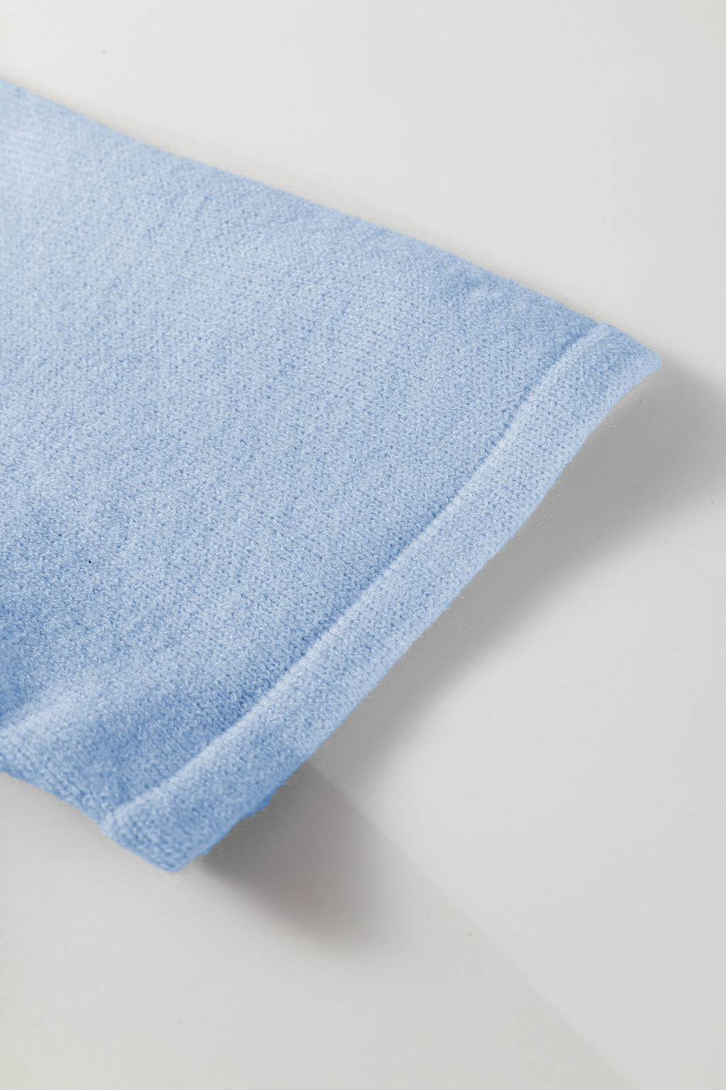 Beau Blue 3/4 Sleeve Boxy Knit Button Down Sweater Cardigan