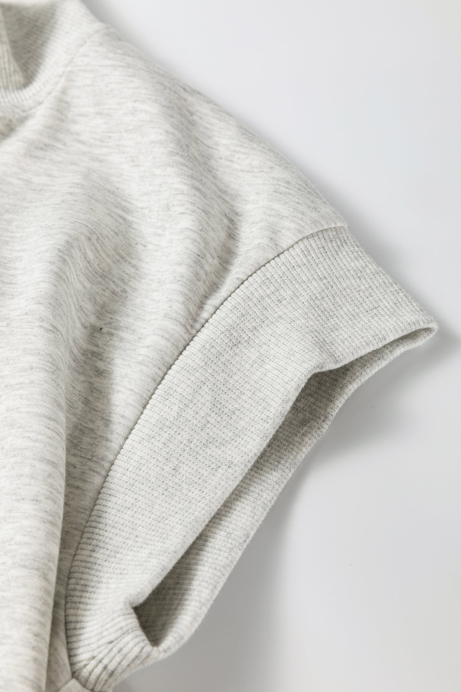 Light Grey Half Zip Polo Tee Casual Pant Set