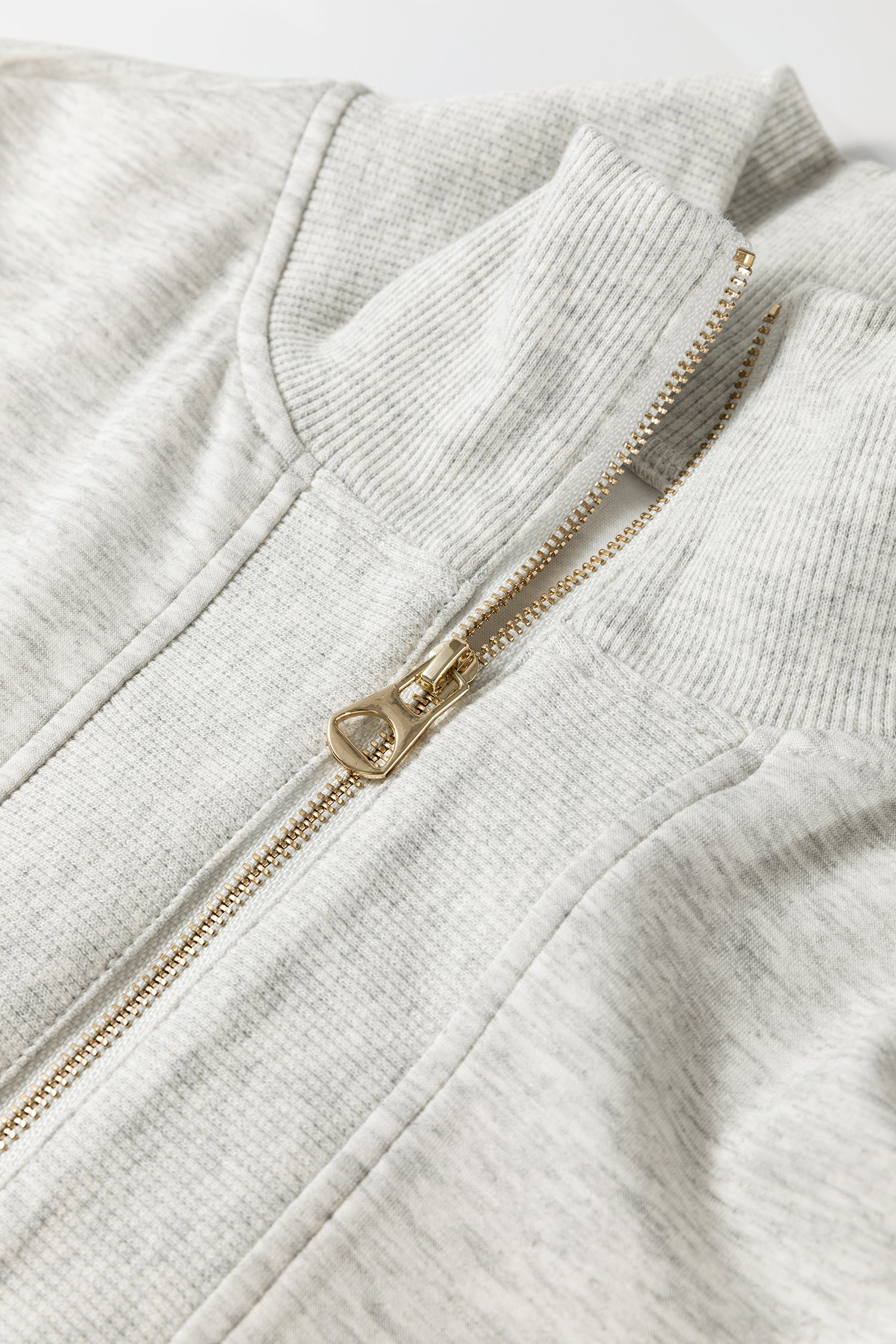 Light Grey Half Zip Polo Tee Casual Pant Set