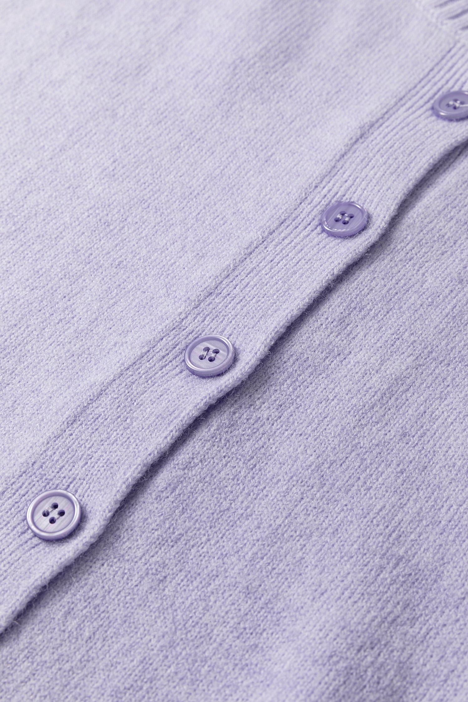 Lavendula 3/4 Sleeve Boxy Knit Button Down Sweater Cardigan