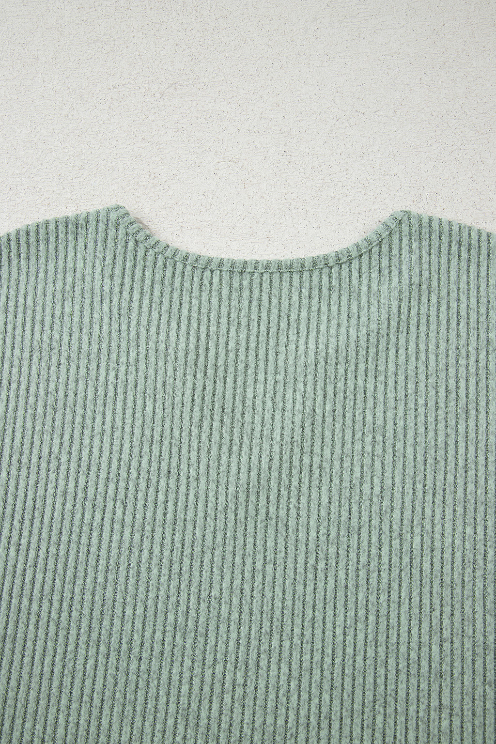 Racing Red Ribbed Notched Neck Knit Long Sleeve Leggings Two Pieces Lounge Set