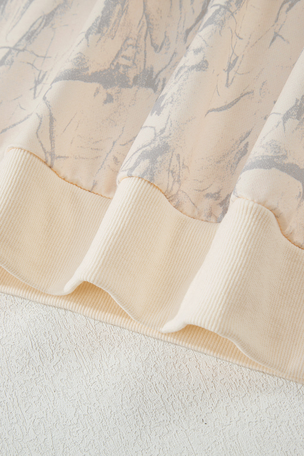 Pink Camo Mock Neck Baggy Sweatshirt