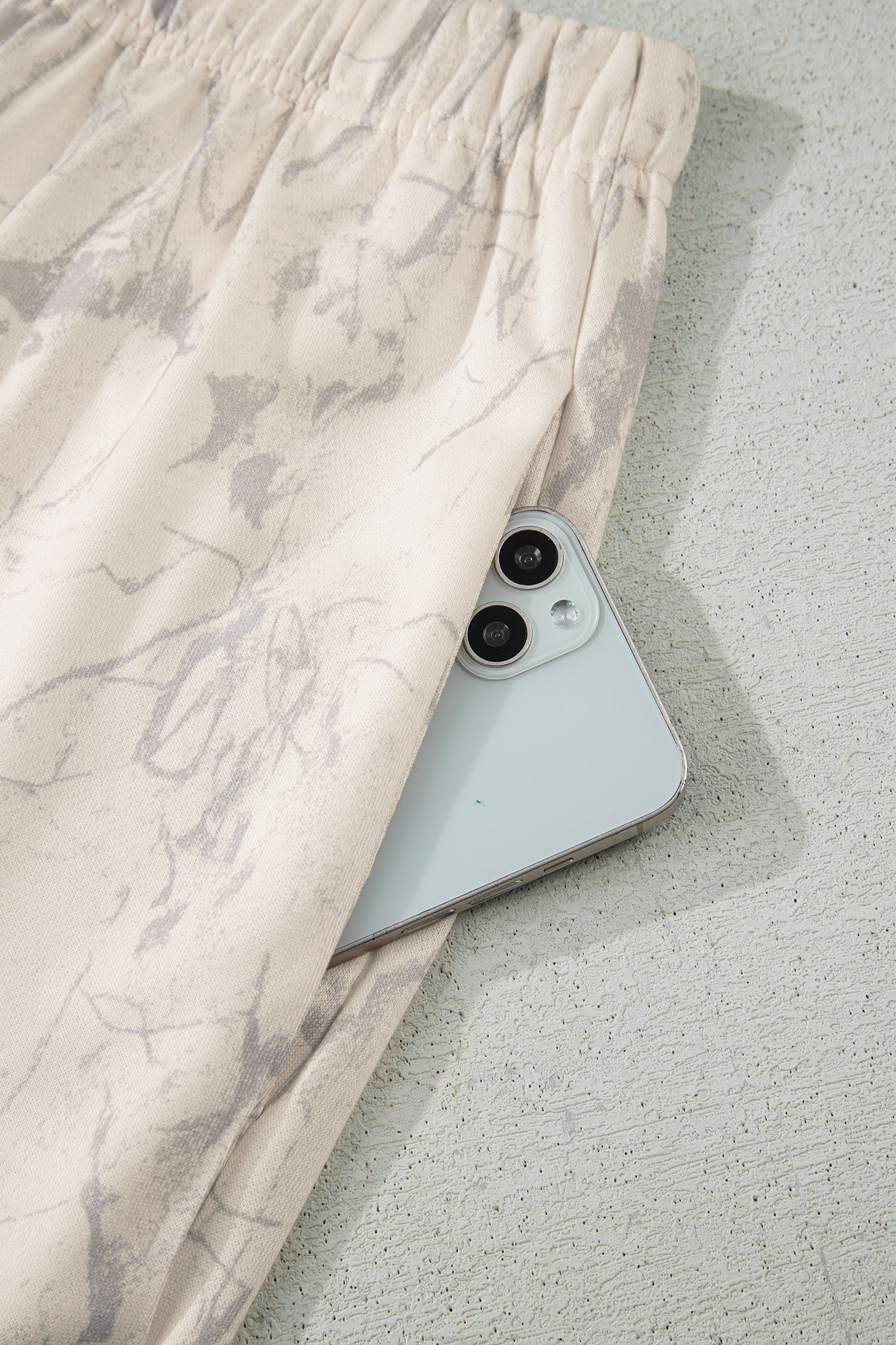 Khaki Camo Print Jogger Pants Set